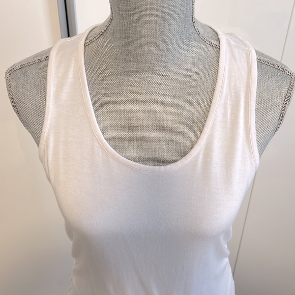 MICHAEL KORS Tank Top Cotton Ruching, Size L - Picture 2 of 7
